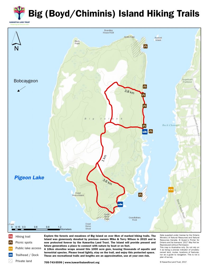 BoydIsland_TrailMap_flyer_8.5x11 - Kawartha Land Trust