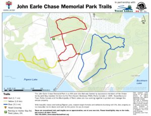 John Earle Chase Memorial Park Trails Map