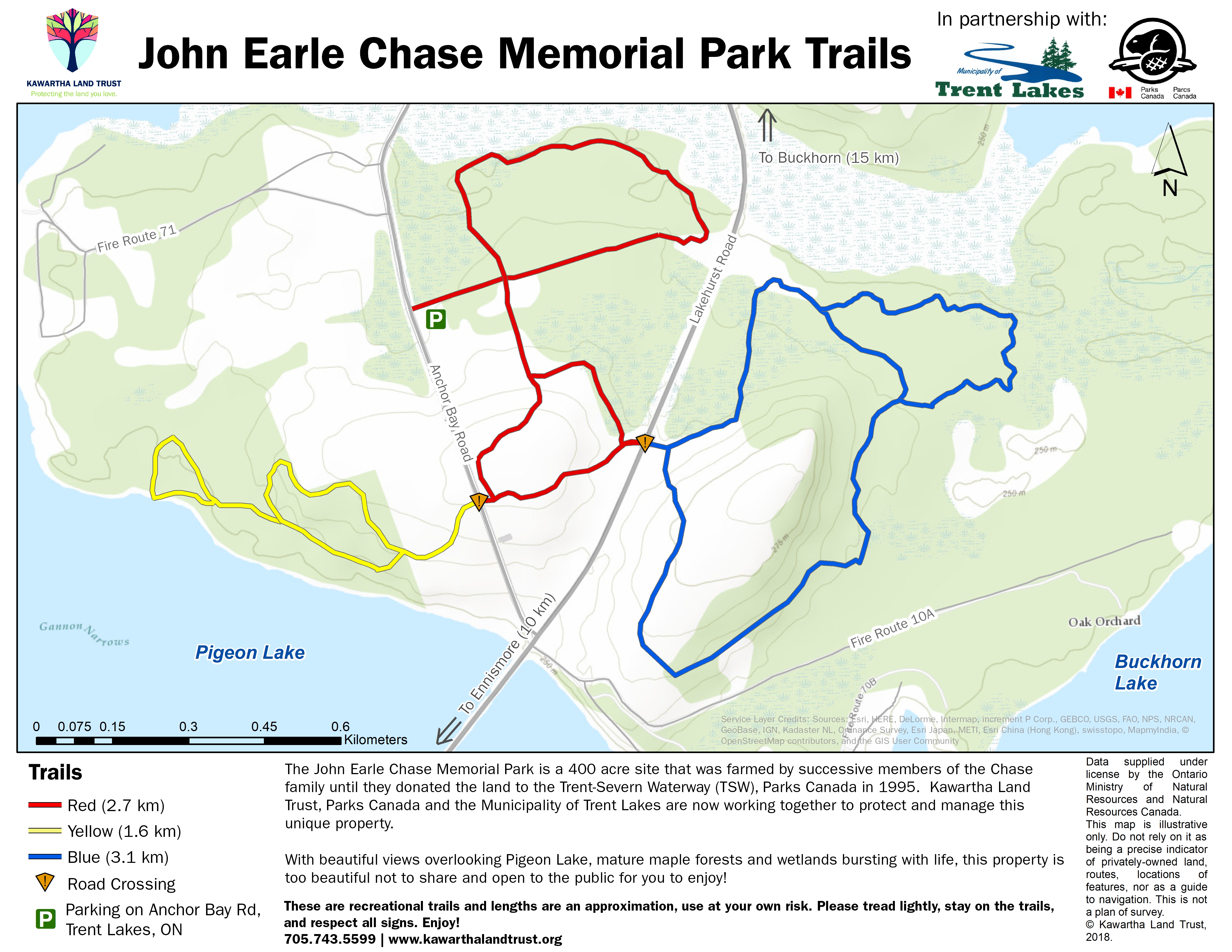 John Earle Chase Memorial Park Trails Map