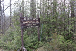 ORCA's Heber Rogers Conservation Area sign