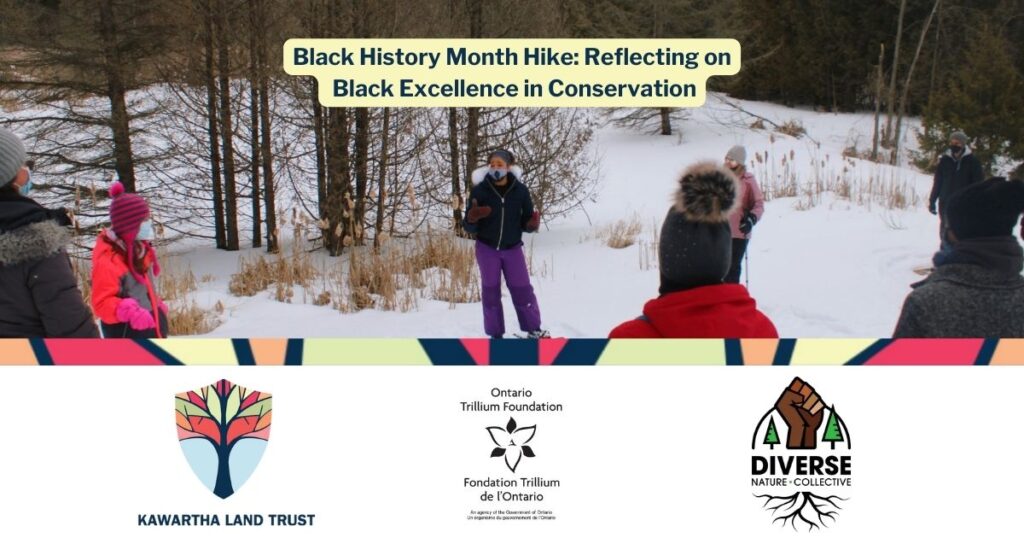 Patricia Wilson leading KLT's 2022 Black History Month hike.