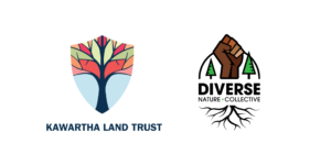 Kawartha Land Trust and Diverse Nature Collective logos