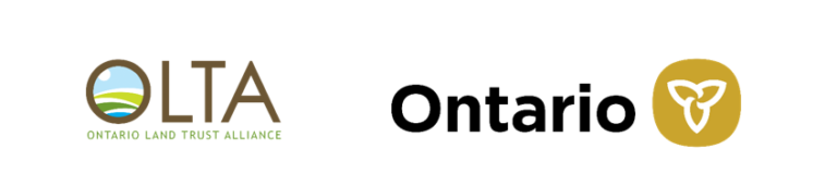 Ontario Land Trust Alliance Logo and Government of Ontario logo