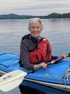 Cheryl Lewis in a kayak