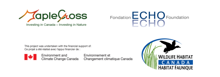 MapleCross Fund Logo, Echo Foundation Logo, ECCC Logo, WHC Logo