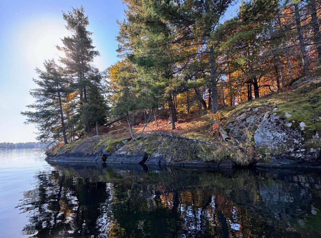 Rocky natural shoreline