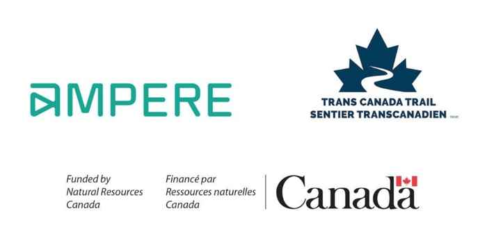Logos: Ampere, Trans Canada Trail, Natural Resources Canada