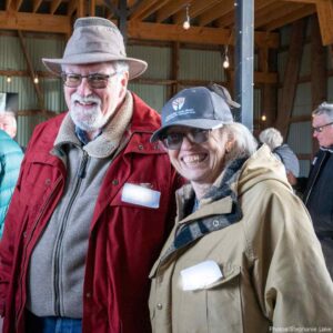 Two volunteers at KLT's 2025 Thanks.Giving event.