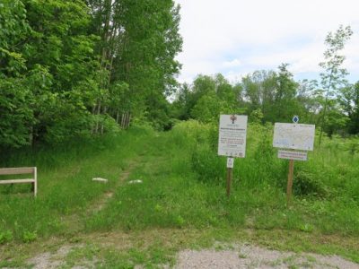 Trailhead at Kawartha Land Trust's Ingleton-Wells Property at Stony Lake Trails